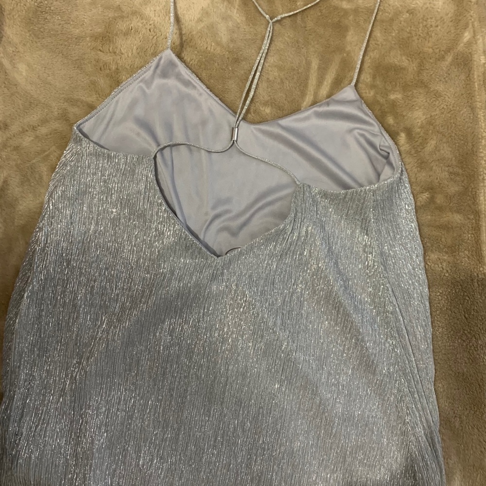 SPARKLY GRAY TANK TOP